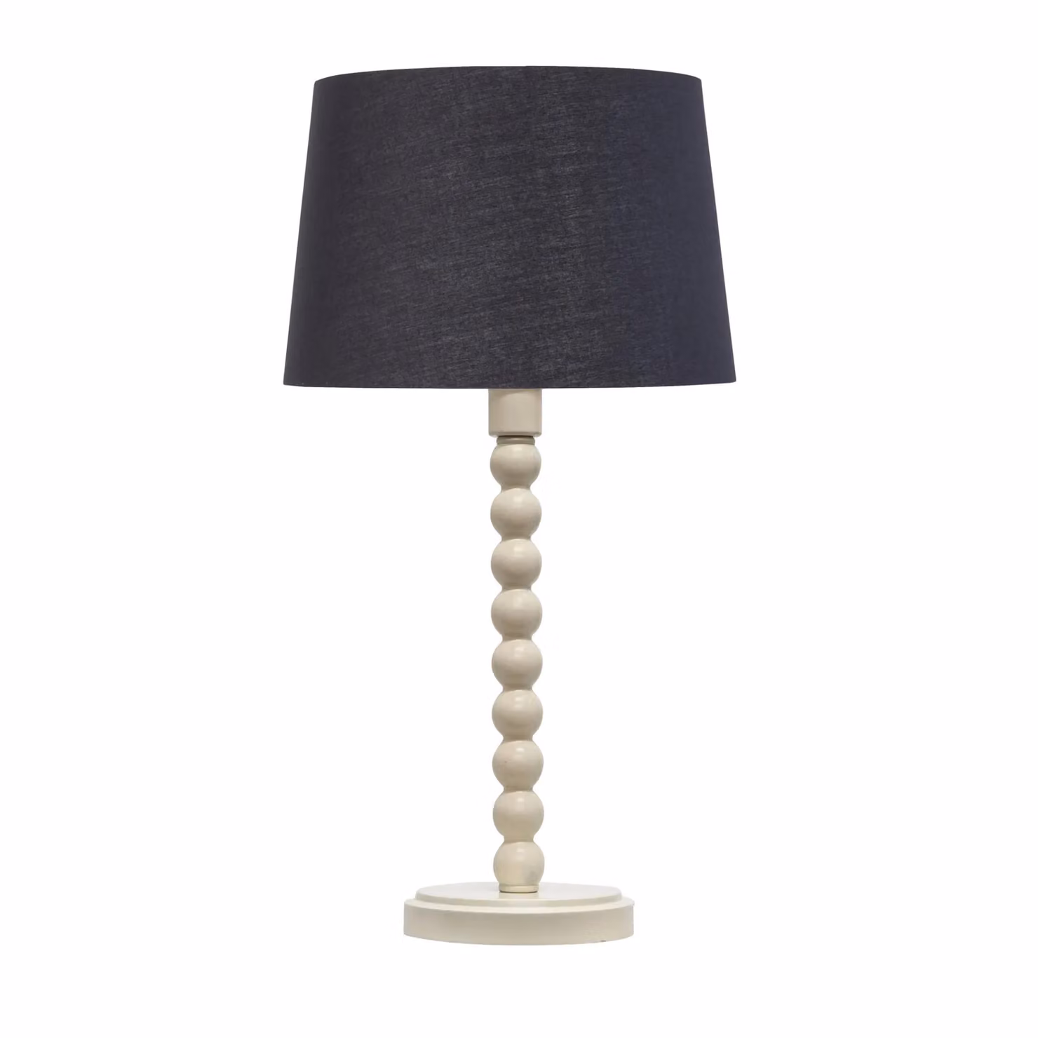 First Choice Lighting Bobbin Set of 2 Table Lamps in White with Black and Gold Shades – 2