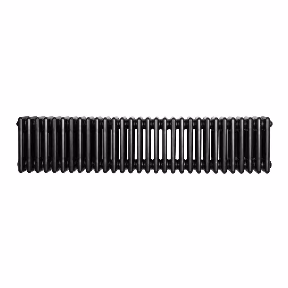 Monstershop Traditional 4 Column Steel Radiator, Black, H: 101.0 cm, W: 30.0 cm, D: 10.1 cm – 2