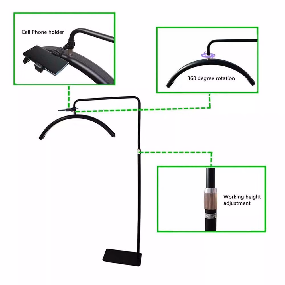SPETLEK 36W Half-moon Shaped LED Floor Fill Light in Black – 3