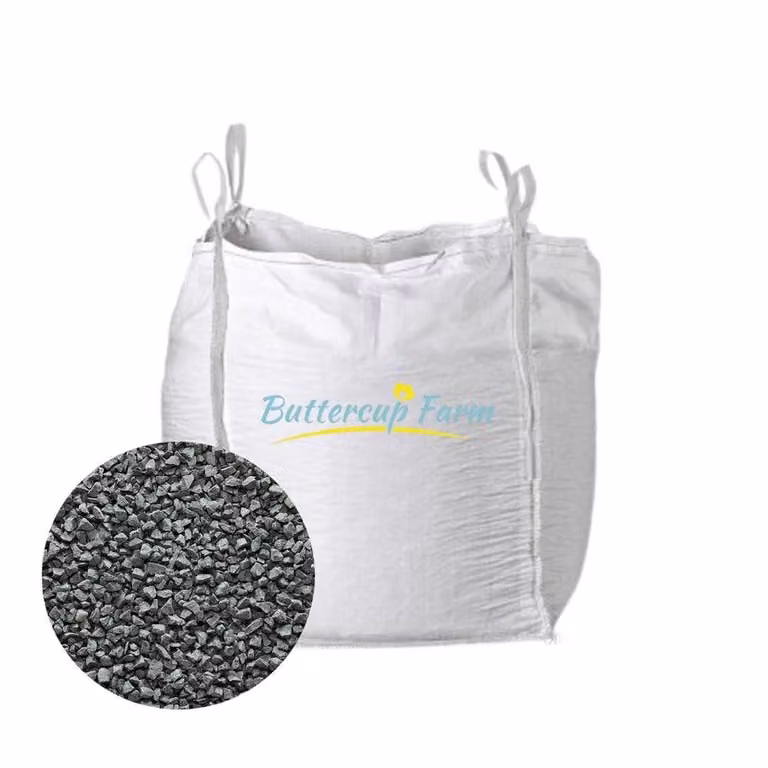Buttercup Farm Black Stone Basalt Chippings 10-20mm Coarse Gravel Aggregate 850 kg