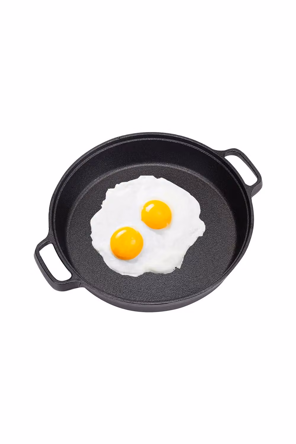 Living and Home Pre-Seasoned Cast Iron Frying Pan Griddle in Black, W: 35 cm, H: 7 cm – 3