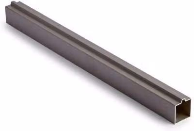 Ecoscape Clarity Composite Fencing Aluminium Bottom Rail, Grey, 45mm x 1830mm