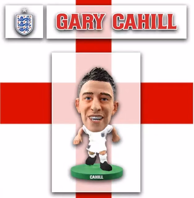 SoccerStarz Gary Cahill England 2014 Mini Figure, White, Height: 5 cm