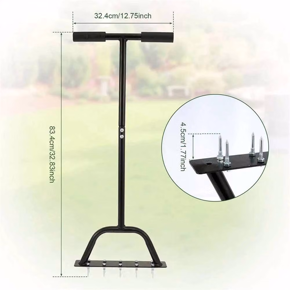 SPETLEK Steel Garden Lawn Aerator Spike Roller in Black – 2