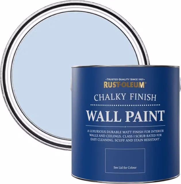 Rust-Oleum Blue Sky Matt Chalky Wall Paint, 2.5L – 1