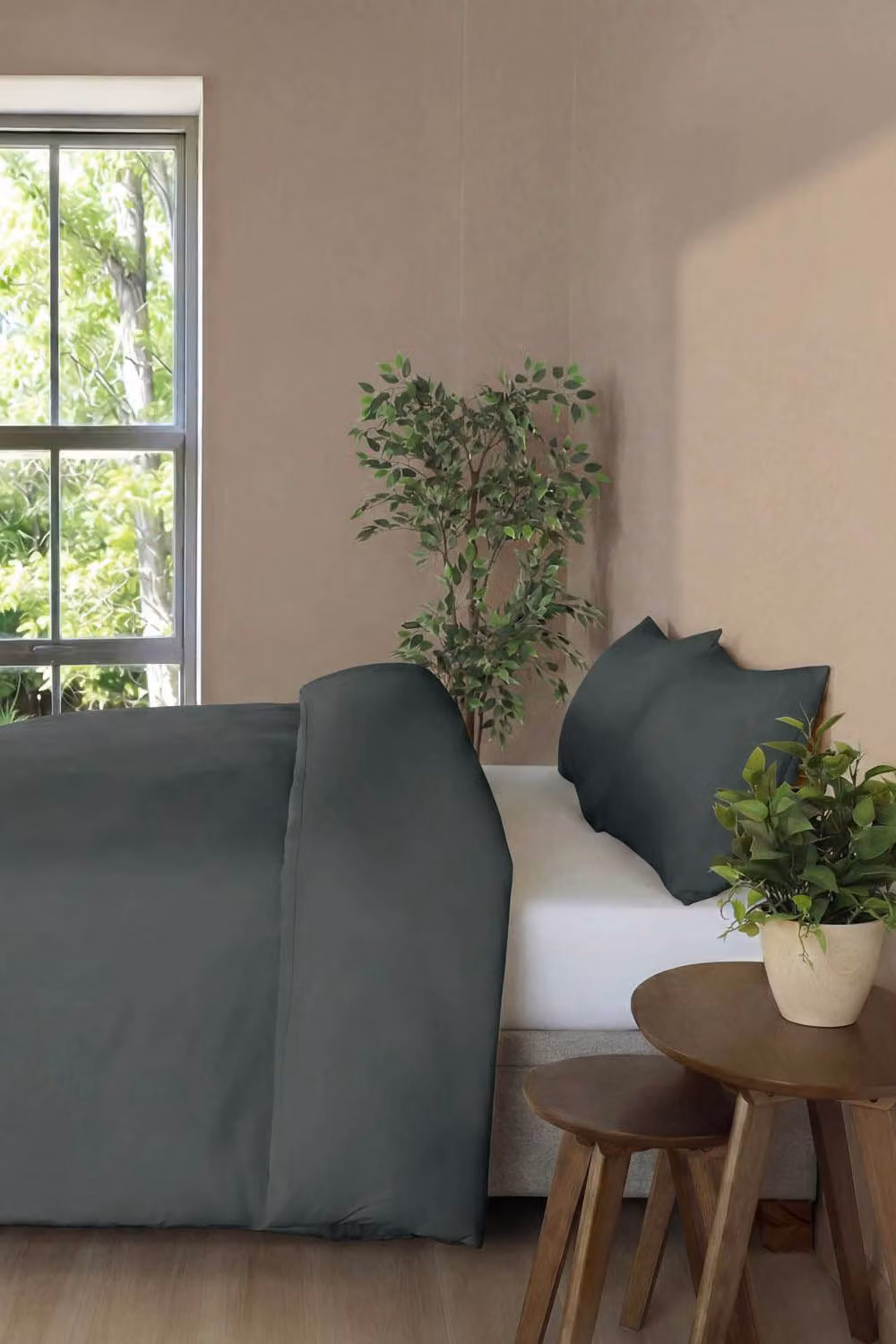 Martex Everyday Luxury Green Cotton Percale Duvet Cover and Pillowcase Set, W: 140 cm, H: 200 cm – 2
