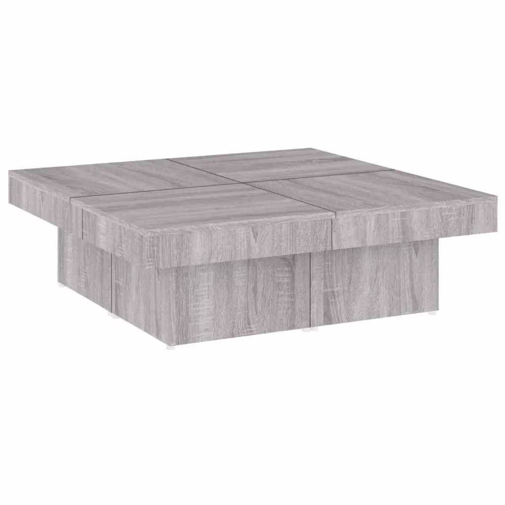 Berkfield Home Grey Sonoma Square Coffee Table, W/D/H: 90 x 90 x 28 cm – 2