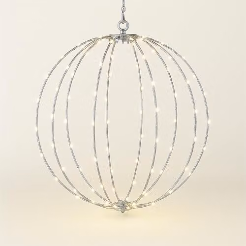 Netagon Gold Copper LED Sphere Christmas Lights with Timer and 10m Lead – 4