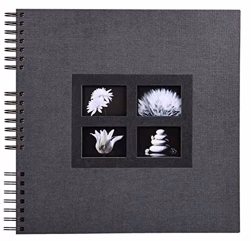 Exacompta Passion Spiral Photo Album, Black, 60 Pages, W: 32 cm, H: 32 cm – 1