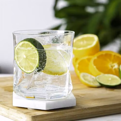 Bormioli Rocco Cassiopea Geometric Whisky Tumbler Glasses, Transparent, 320ml, Pack of 12 – 2