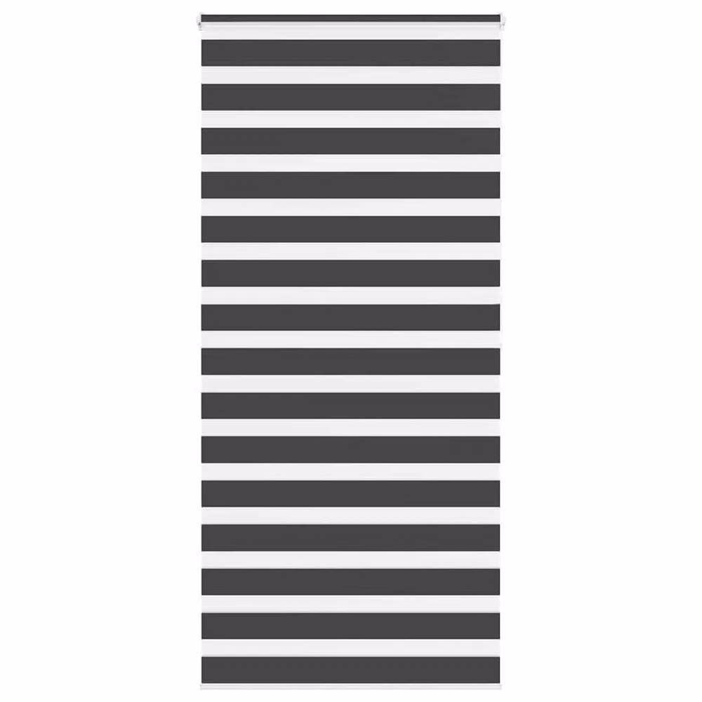 Berkfield Home Elegant Zebra Blind in Black, W: 110 cm, H: 200 cm – 2