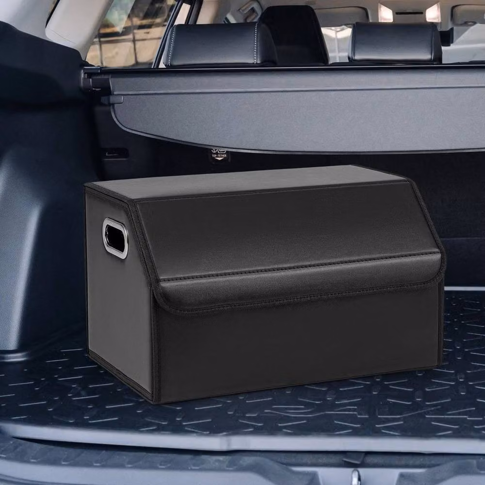 Kelvenix Foldable Collapsible Storage Box with Lid and Handles in Black – 3