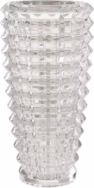 Orsina Transparent Geometric Glass Tabletop Vase