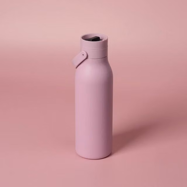 Circular & Co Pink Insulated Stainless Steel Water Bottle, 500ml – 1