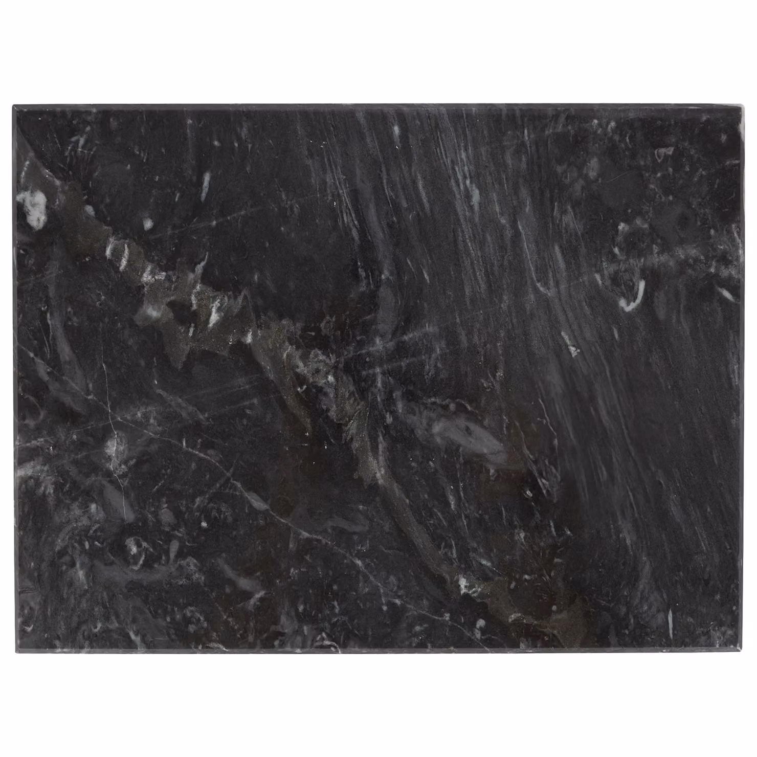 Argon Tableware Set of 6 Non-Slip Marble Rectangle Placemats in Black, W: 40 cm, D: 30 cm – 4