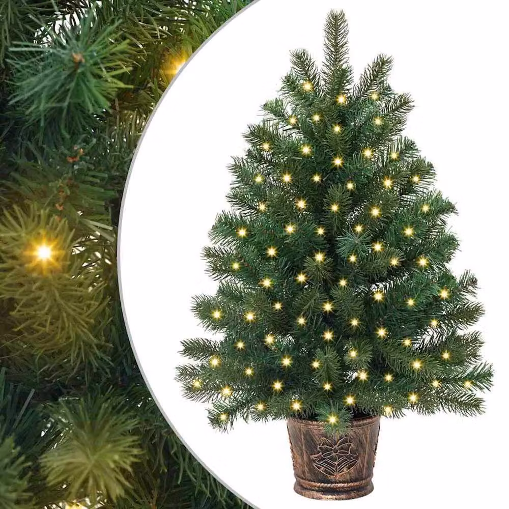 Berkfield Home Green Artificial Tabletop Christmas Tree with 150 LEDs, Height: 65 cm – 2