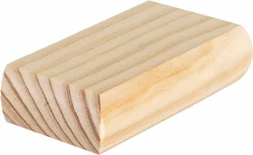 Blueprint Joinery Cambridge Clear Pine Flat Newel Cap, W/D/H: 10.2 x 10.2 x 2.7 cm, Recessed to Suit an 82mm x 43mm Half Newel Post