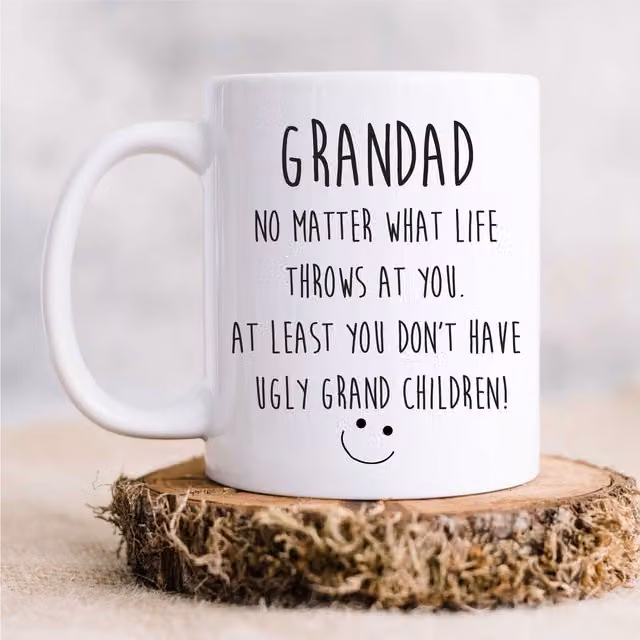 60 Second Makeover Limited Funny Grandad Mug in White