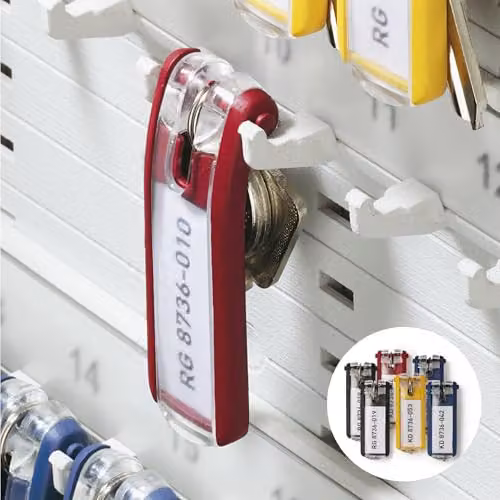 Durable Aluminium Key Safe Box 18, Wall Mounted Silver Key Holder Cabinet with Turn Lock and 6 Key Clip Tags – 6