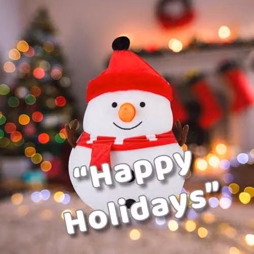 VFM e-Store White Plush Snowman Christmas Wall Decoration, 49 x 41 cm – 3