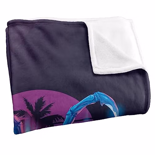 Warner Bros. Blue Beetle 2023 City Protector Silky Touch Super Soft Fleece Throw Blanket, Blue and Multicolour, W: 91 cm, D: 147 cm – 4