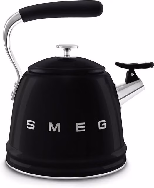 Smeg WKF01BL Whistling Kettle for Hobs in Black – 1
