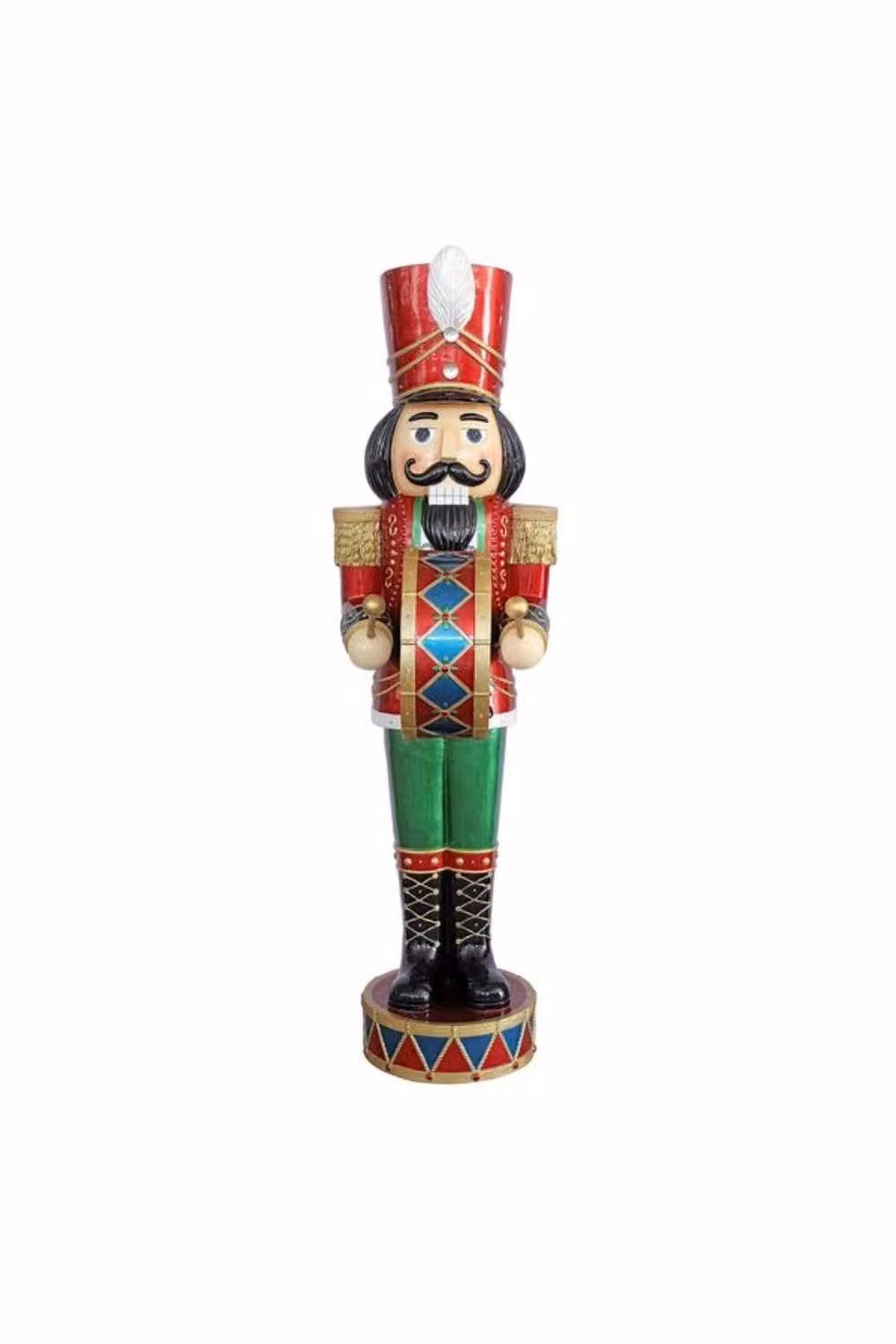 KDMD Multicolour Nutcracker with LED Lights and Music, Height: 183 cm – 2