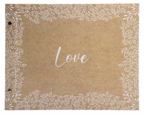 Exacompta Photo Album with Screws, White, W: 37 cm, H: 29 cm, 40 White Pages, 160 Photo Capacity
