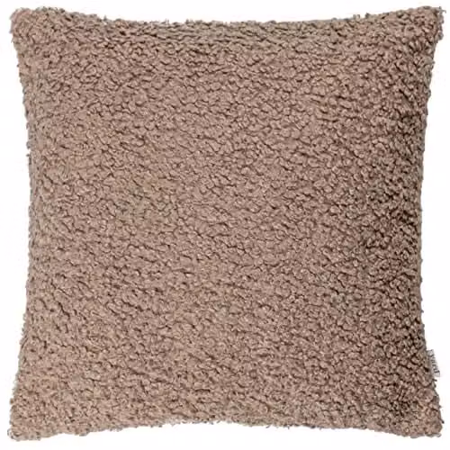 Riva Home Taupe Boucle Square Cushion, W/D/H: 45 x 45 x 45 cm – 1