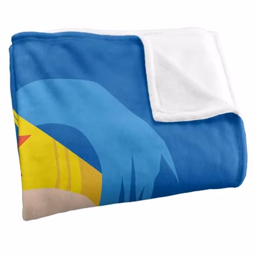 Warner Bros. Wonder Woman Large Face Super Soft Silky Touch Fleece Throw Blanket, Multicolour, W: 152.4 cm x L: 127.0 cm – 2