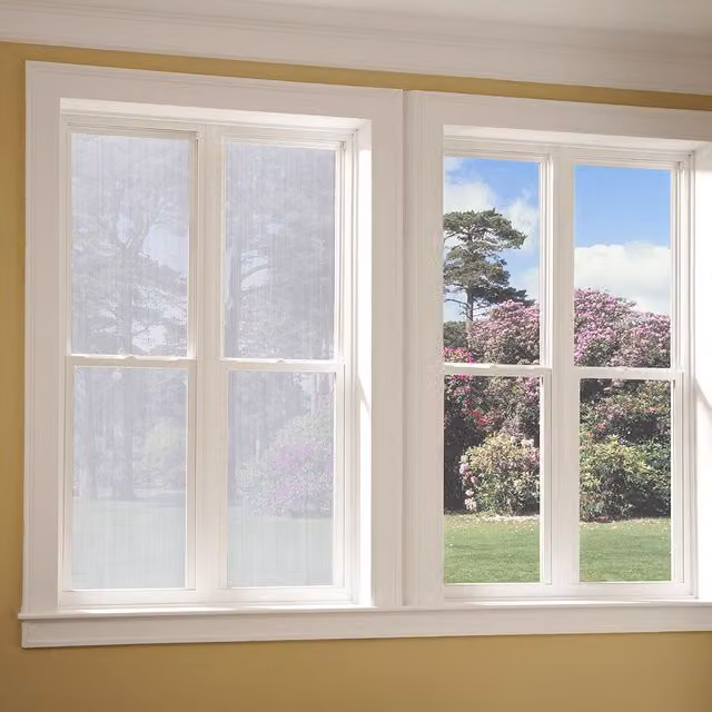 Livingandhome White Self Adhesive Privacy Glass Film