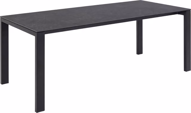 Furniture To Go Brentford Modern Rectangular Matt Black Ceramic Dining Table