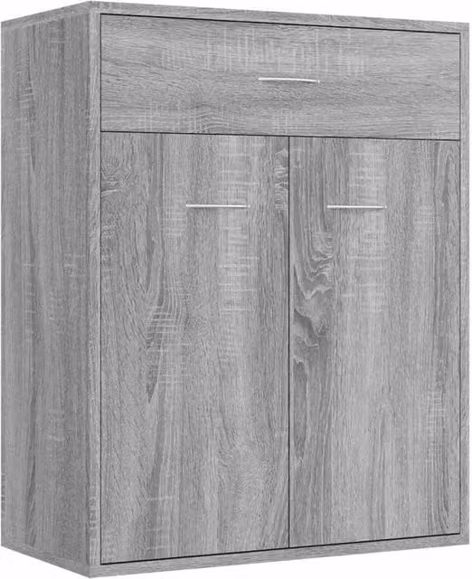 Berkfield Home Grey Sonoma Sideboard in Engineered Wood, W/D/H: 60 x 30 x 75 cm – 1