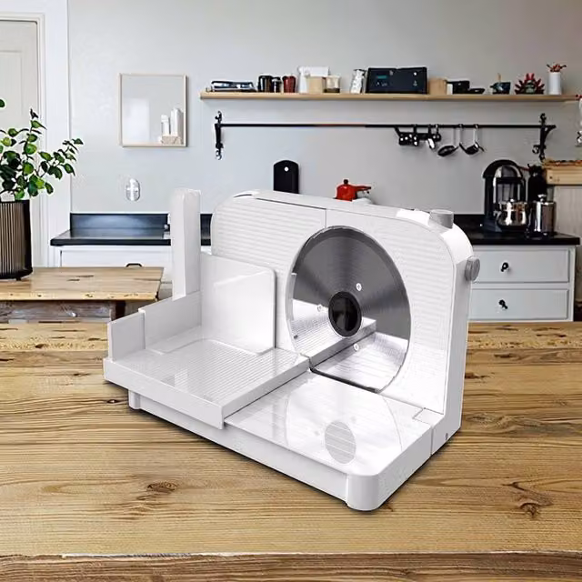 Ventryn Foldable Electric Kitchen Slicer for Meat and Bread in White – 1