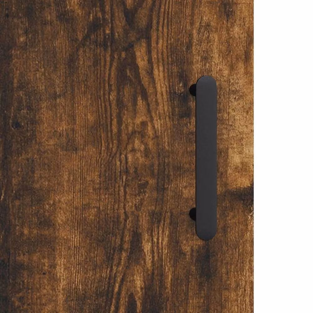 Berkfield Home Bedside Cabinet in Smoked Oak Brown, W/D/H: 40 x 40 x 50 cm – 7