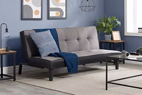 Birlea Aurora 3 Seater Grey Velvet Click Clack Sofa Bed – 1