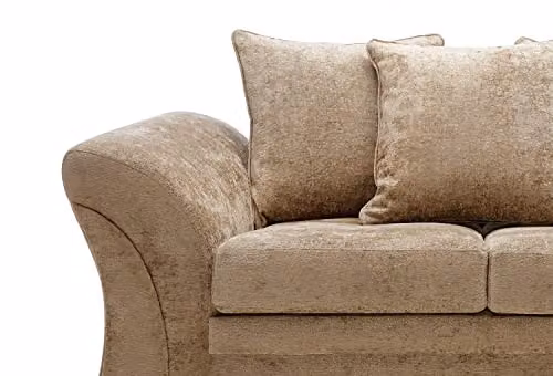 Abakus Direct Farrow 2 Seater Sofa in Brown Crushed Chenille – 4