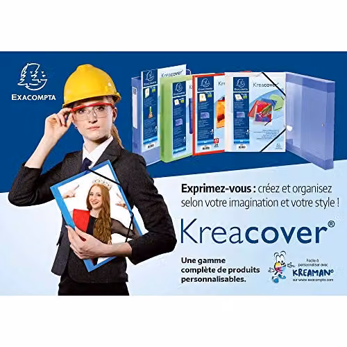 Exacompta PP Flexible A4 Ring Binder with 2 Rings in Assorted Colours – 2