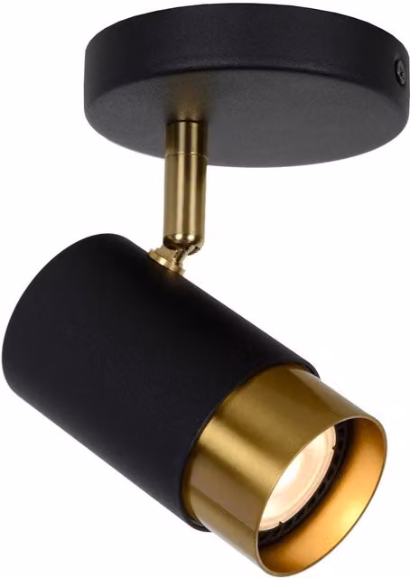 Lucide Floris Dimmable Adjustable Ceiling Spotlight in Black, GU10, Aluminium – 3