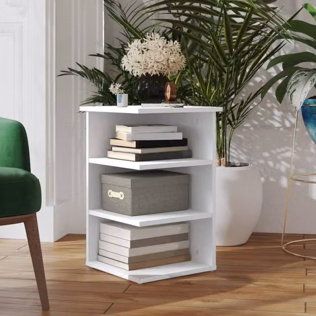 Berkfield Home White Side Cabinet in MDF, W/D/H: 35 x 35 x 55 cm – 1