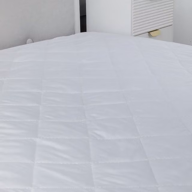 Snug City White Microfibre Quilted Mattress Protector, Super King, 40cm Deep