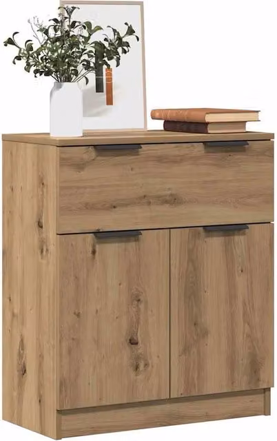 Berkfield Home Artisan Oak Sideboard in Brown, W/D/H: 60 x 30 x 70 cm – 1