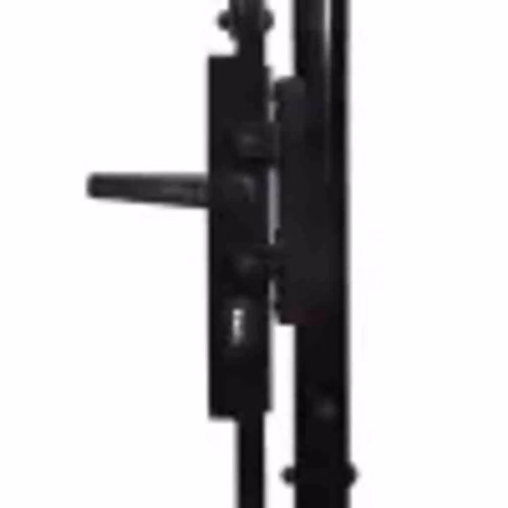Berkfield Home Durable Steel Double Swing Fence Gate with Spike Top, Black, W: 300 cm, H: 125 cm – 2