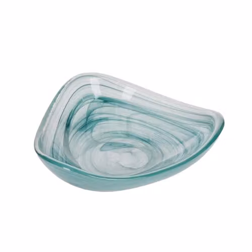 Artesa Green Glass Serving Bowl, 18 cm