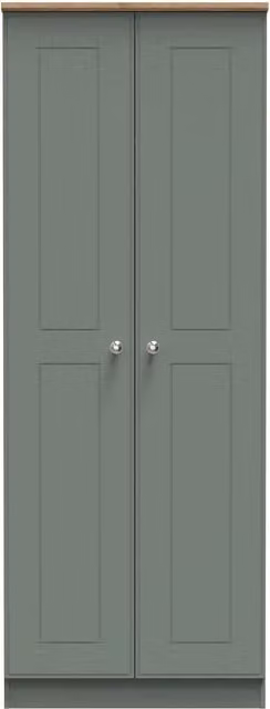 Ready Assembled 2 U Albert 2 Door Wardrobe in Pale Green