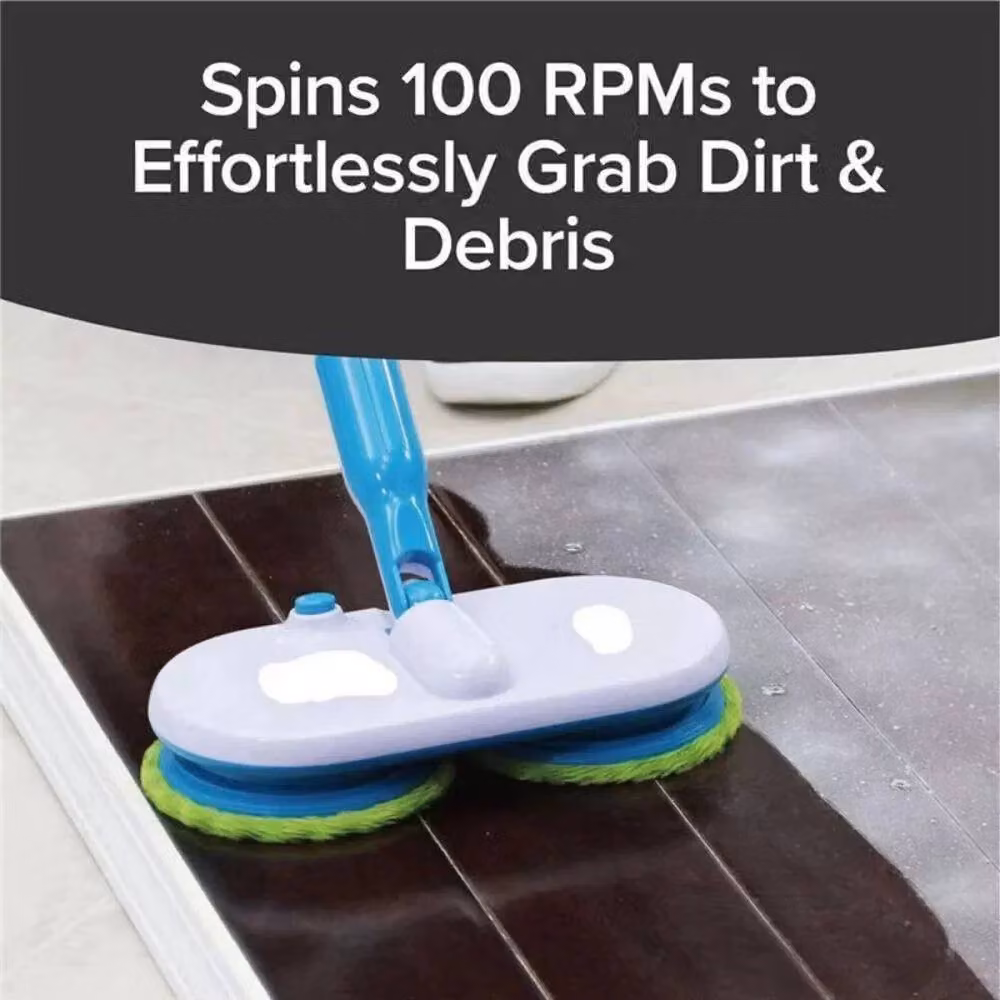 PAWNORA Electric Rechargeable Cordless Floor Polisher Mop Set in Multicolour – 4
