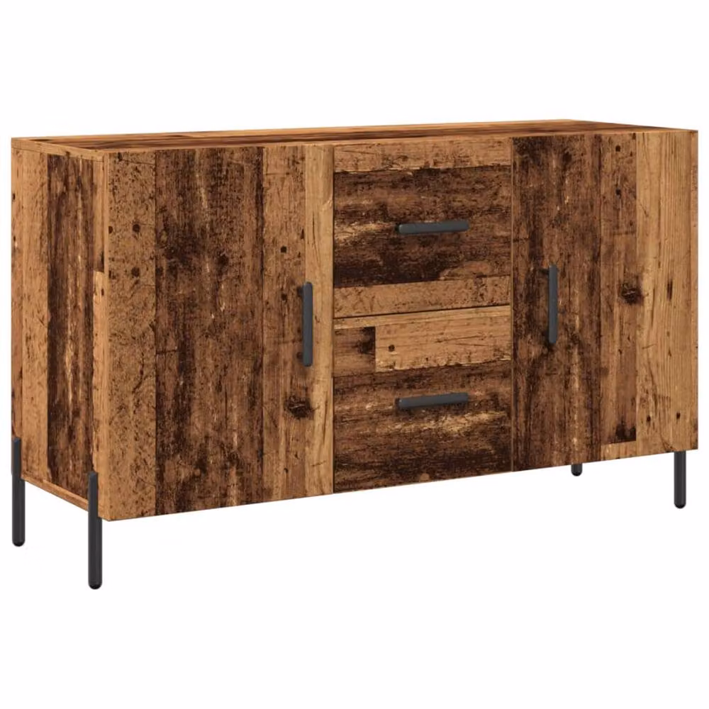 Berkfield Home Rustic Old Wood Sideboard in Brown, W/D/H: 100 x 36 x 60 cm – 3