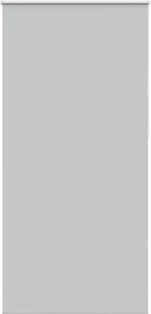 Berkfield Home Blackout Roller Blind in Light Grey, Thermal Insulating Polyester, W: 110 cm, H: 210 cm