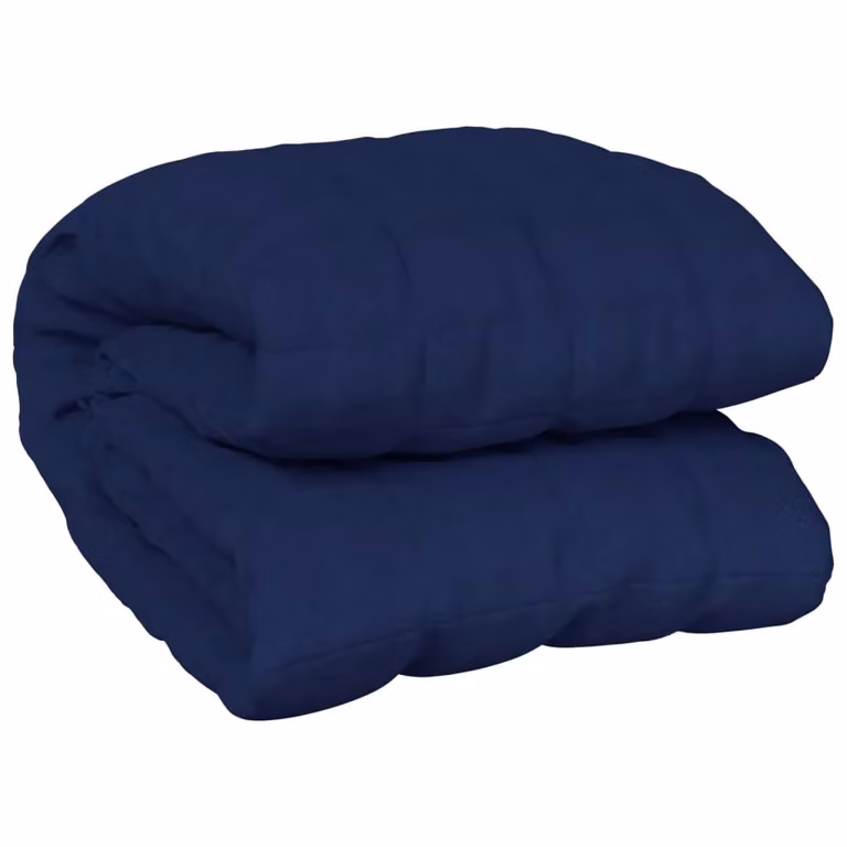 Berkfield Home Blue Weighted Blanket, 9 kg, W: 122 cm, D: 183 cm