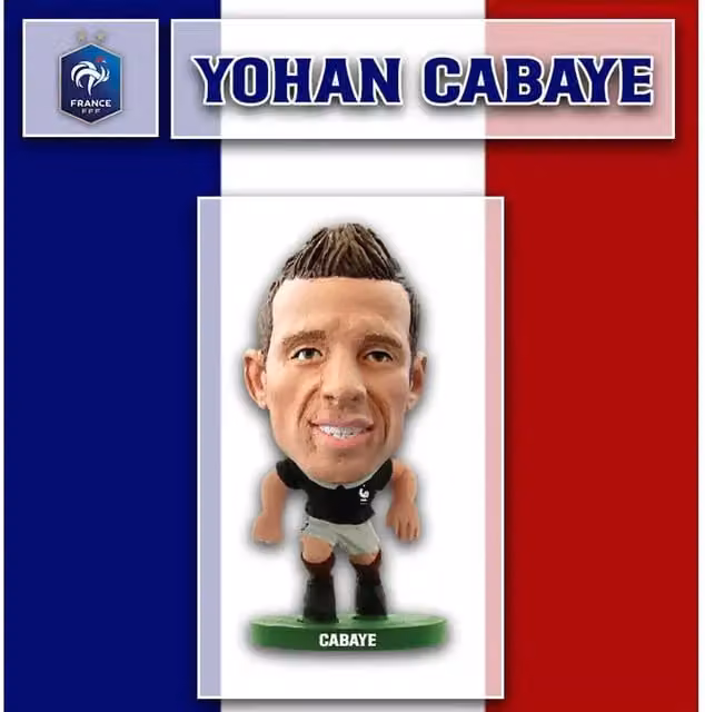 SoccerStarz Yohan Cabaye France 2014 Mini Figure, Black and Multicolour, Height: 5 cm
